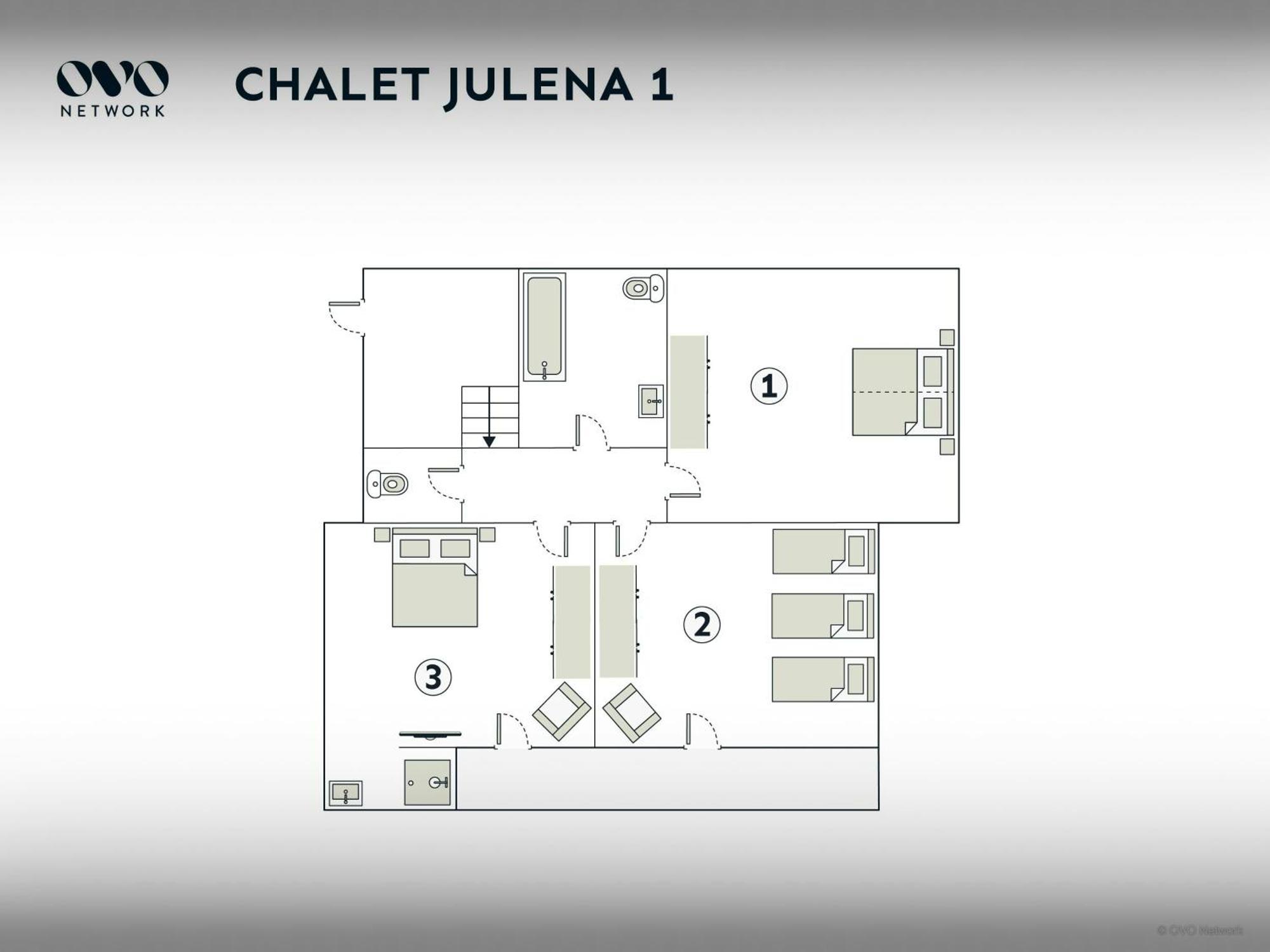 Chalet Julena - Ovo Network 通内 外观 照片